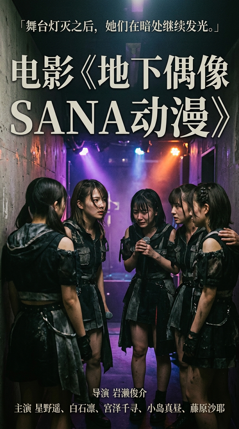 《地下偶像SANA动漫》主视觉海报