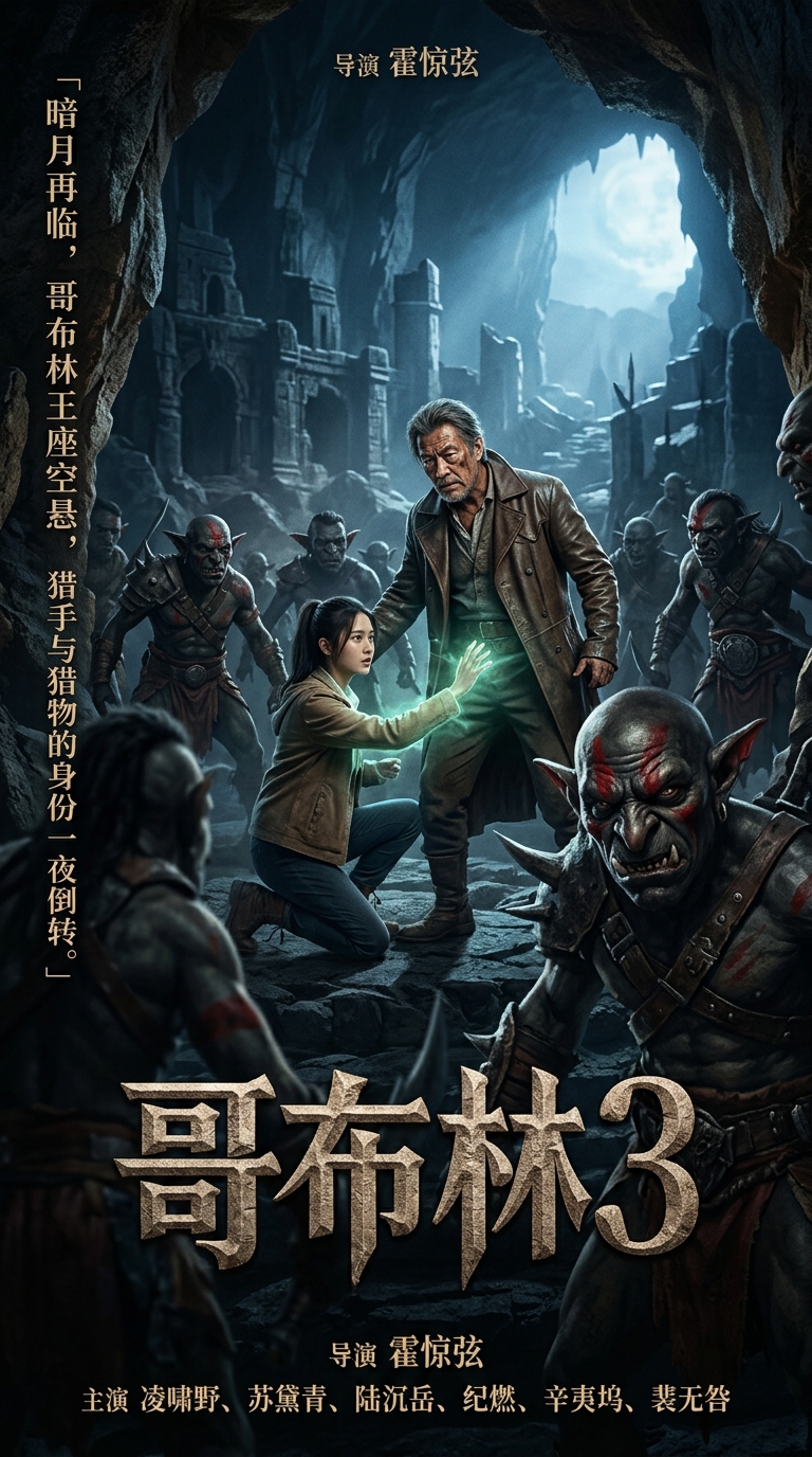 剧照一：矿道深处火把照亮半张脸