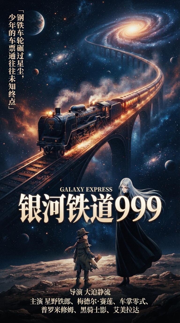 《银河铁道999》主视觉海报
