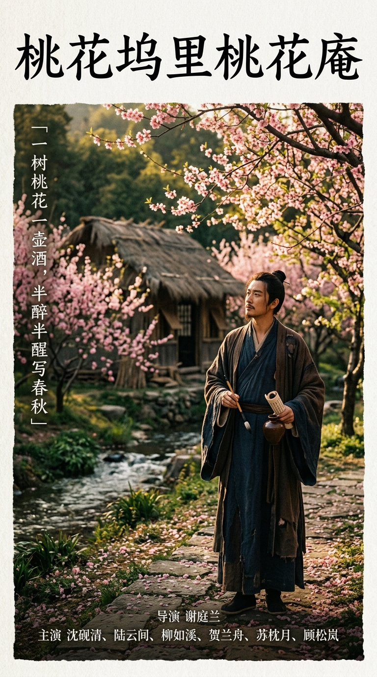 《桃花坞里桃花庵》海报